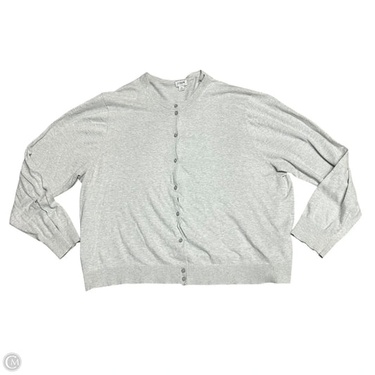 Sweater Cardigan By J. Crew In Grey, Size: 2x