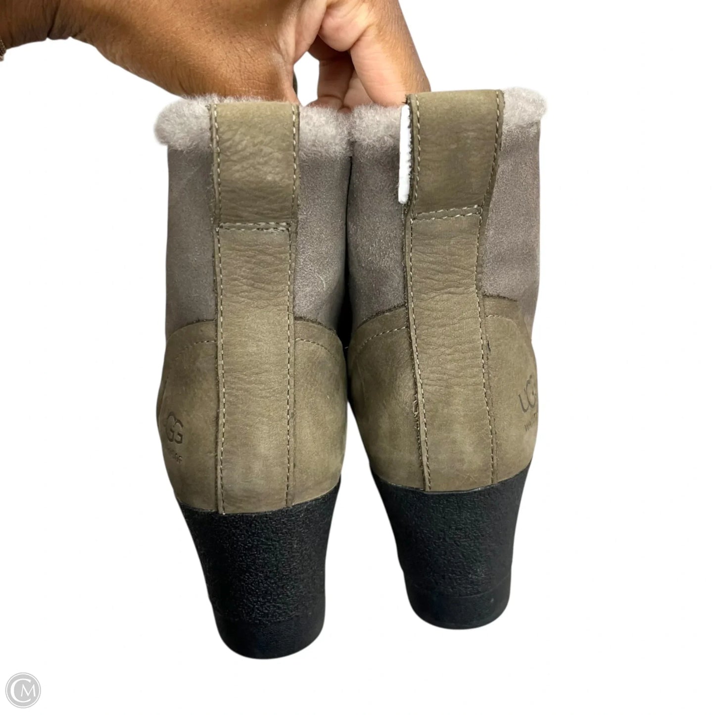 Boots Designer By Ugg In Grey, Size: 8