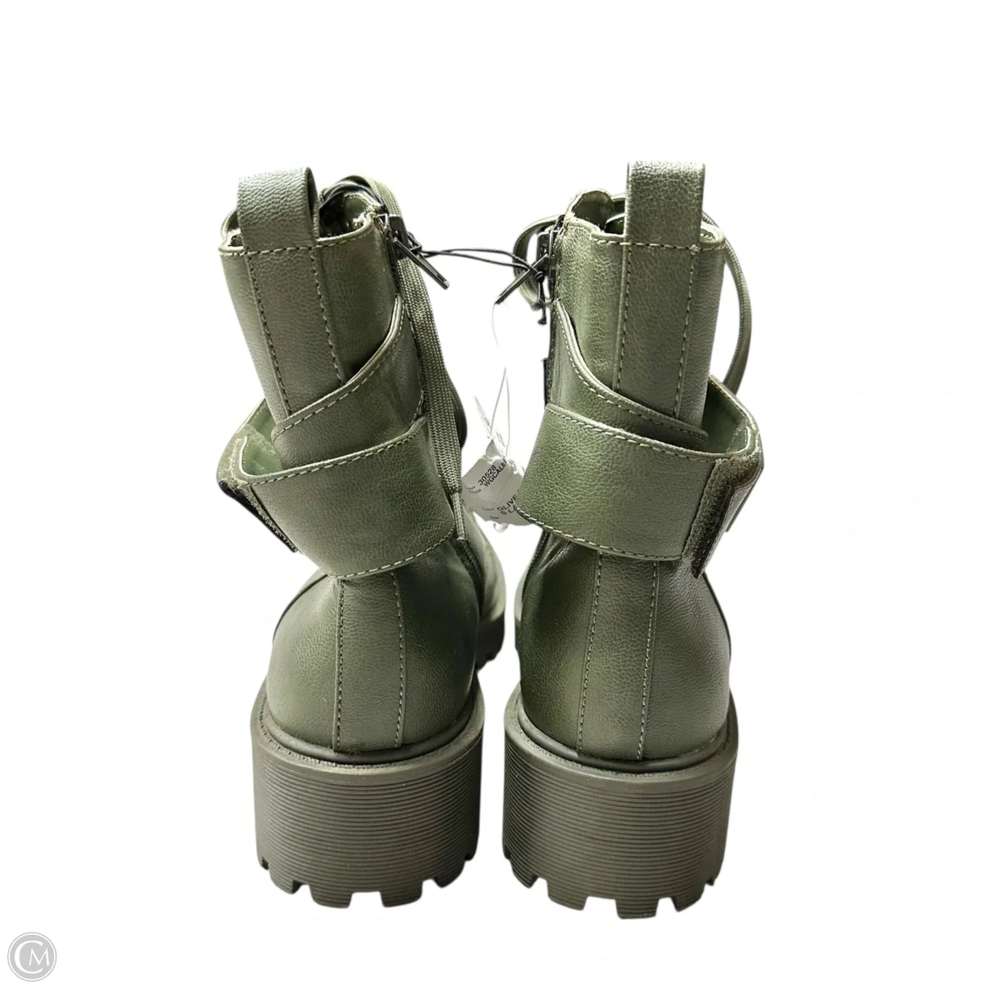 Boots Combat By Guess In Green, Size: 7.5