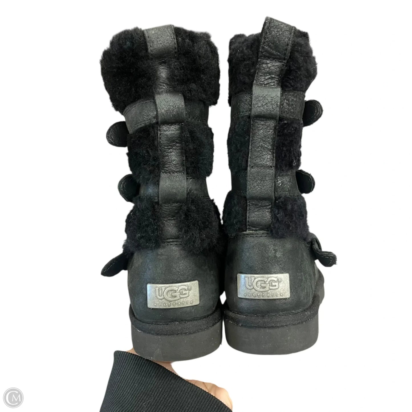 Boots Designer By Ugg In Black, Size: 7