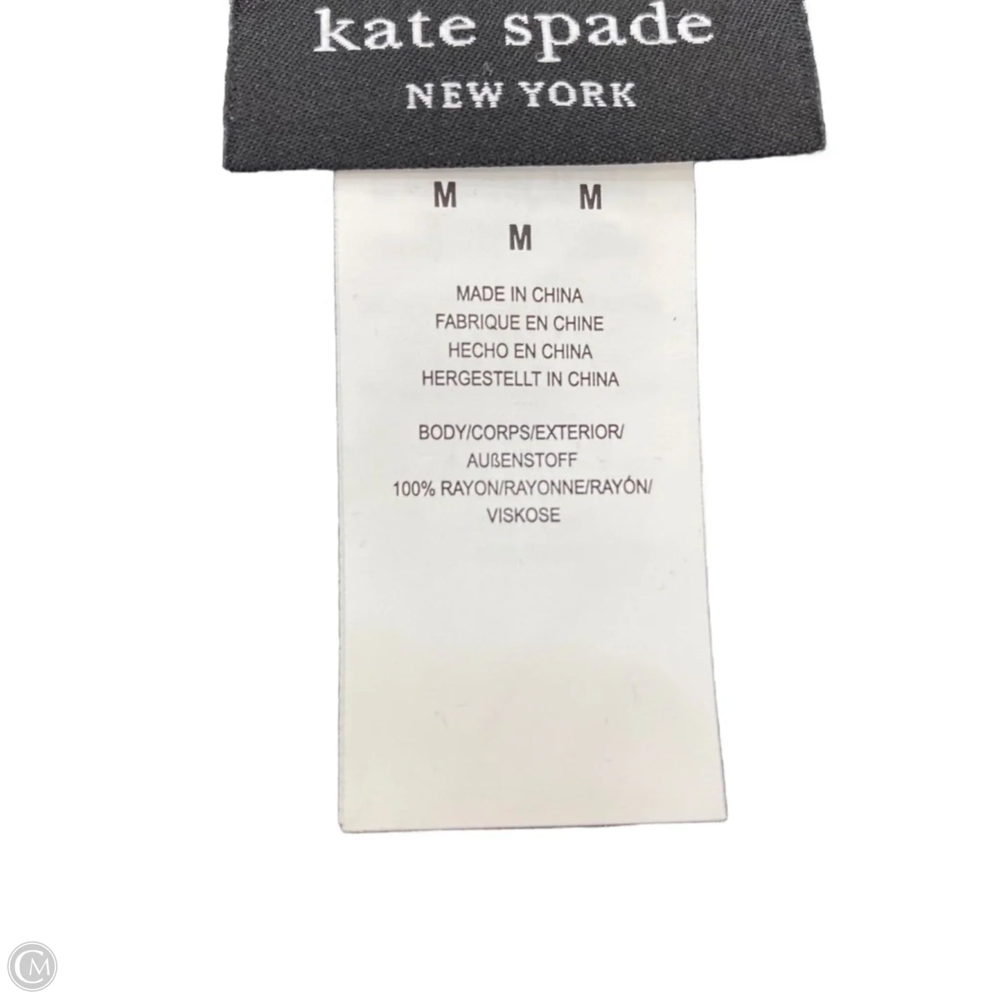 Top Short Sleeve Designer By Kate Spade In Polkadot Pattern, Size: M