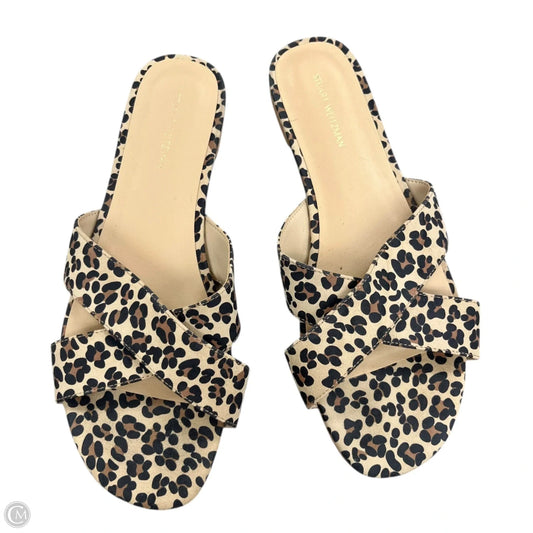 Sandals Designer By Stuart Weitzman In Leopard Print, Size: 9