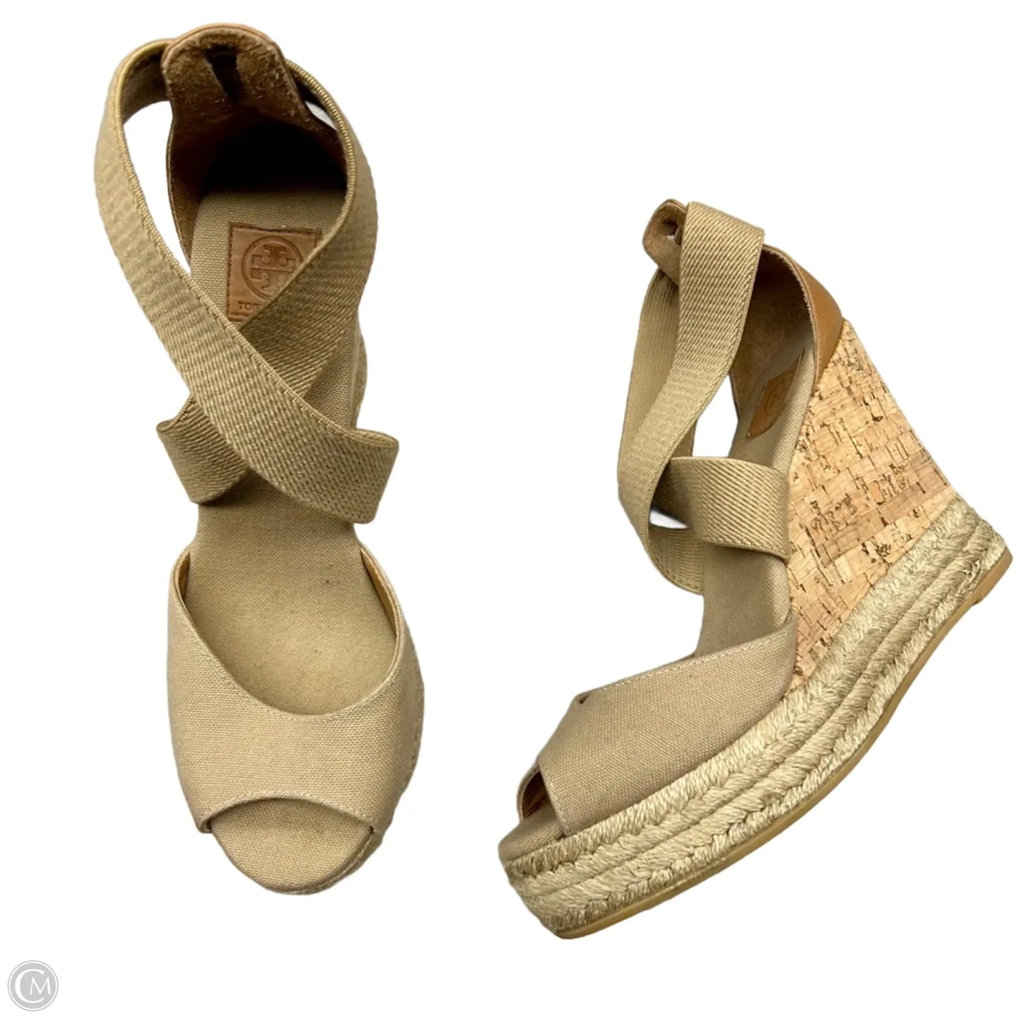 Sandals Designer By Tory Burch In Tan, Size: 8.5