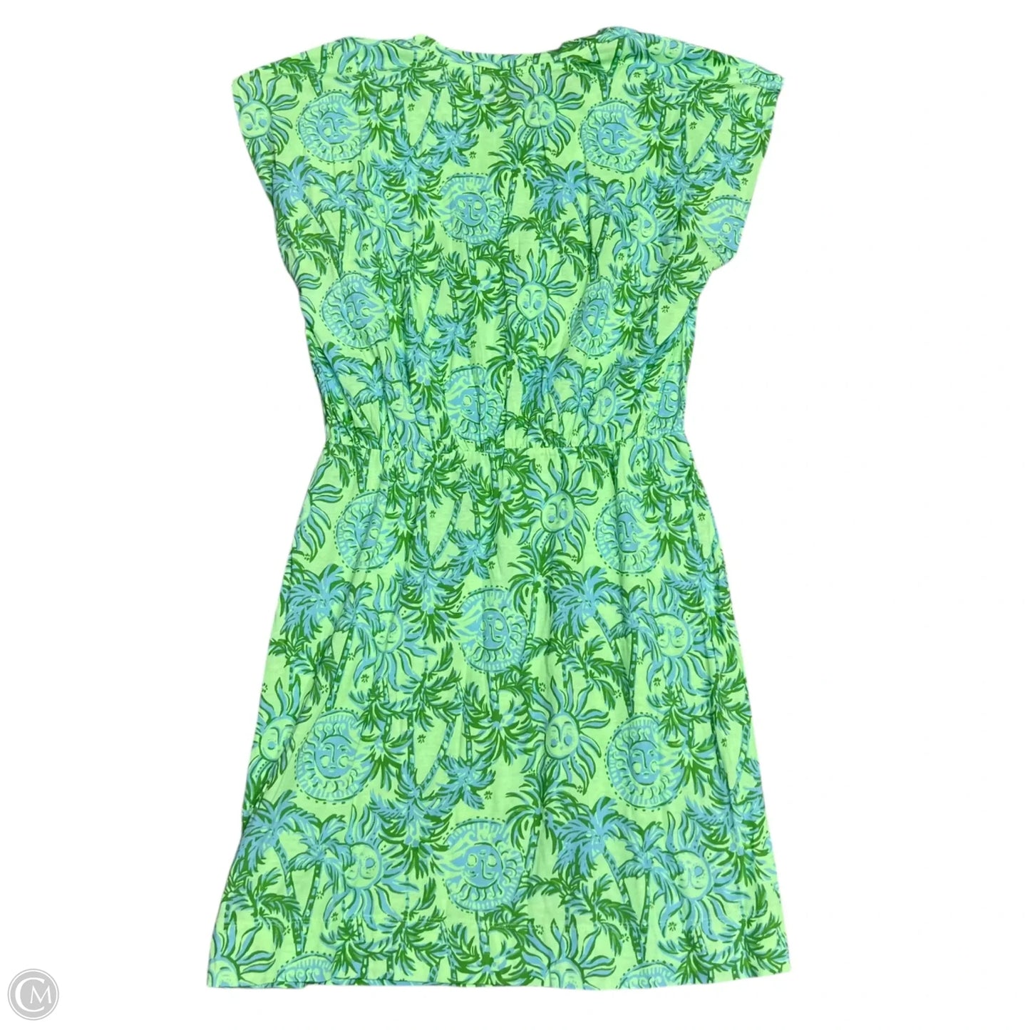 Dress Designer By Lilly Pulitzer In Blue & Green, Size: M