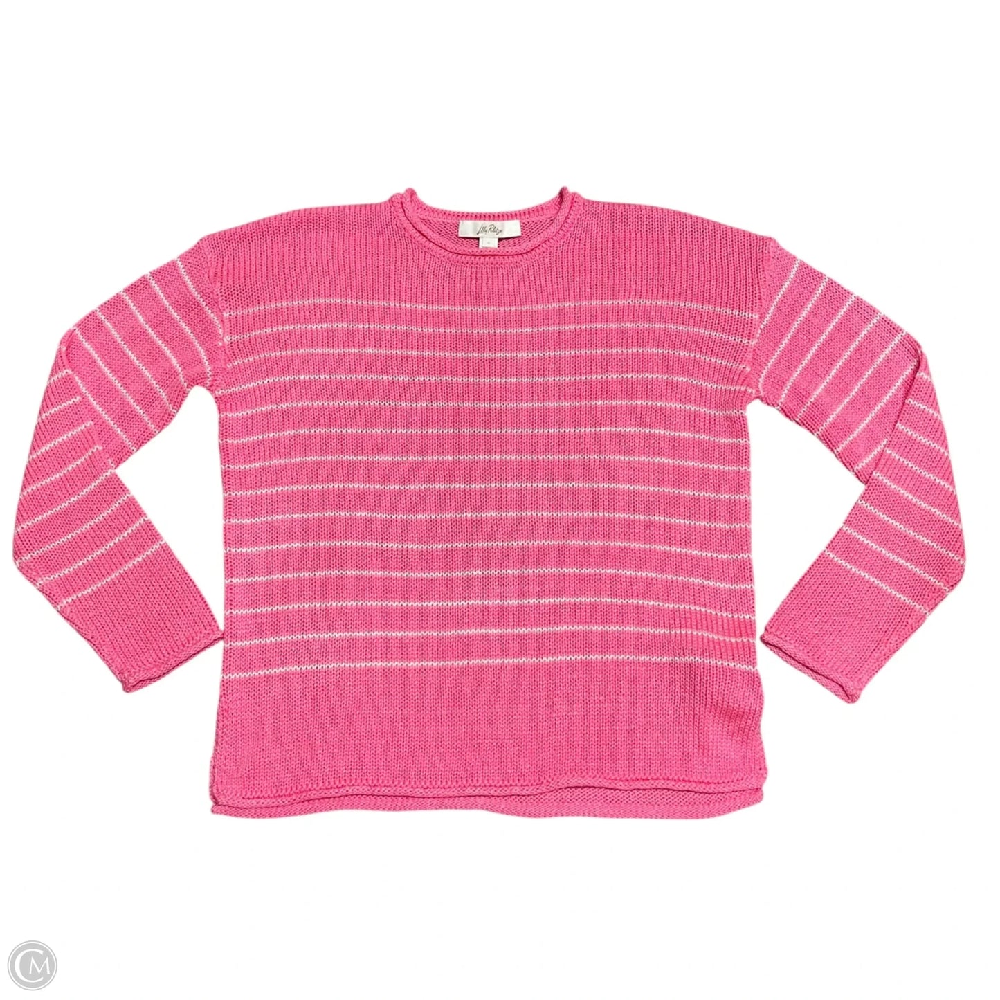 Sweater Designer By Lilly Pulitzer In Pink & White, Size: S