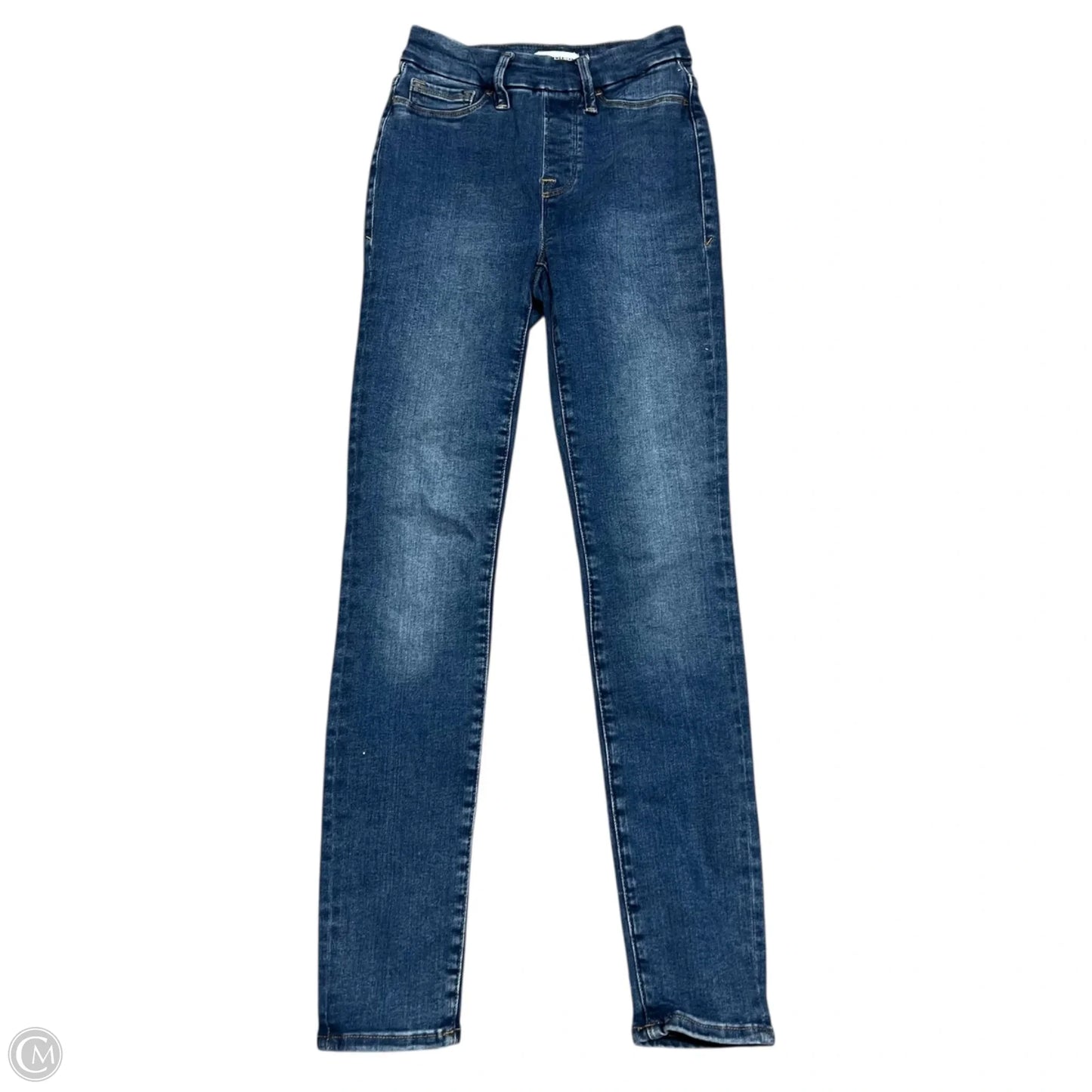 Jeans Skinny By Good American In Blue Denim, Size: 0