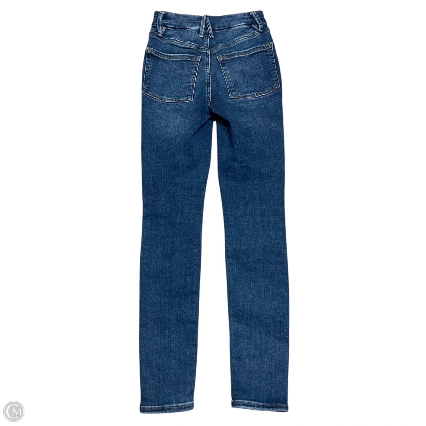 Jeans Skinny By Good American In Blue Denim, Size: 0