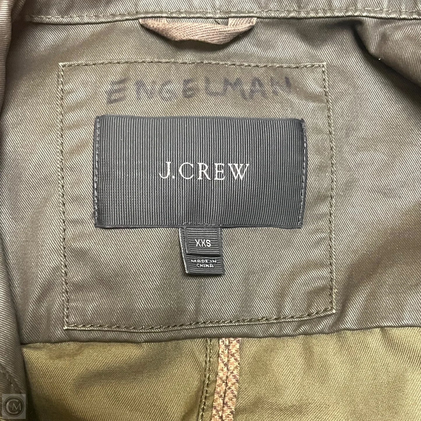 Jacket Windbreaker By J. Crew In Green, Size: Xxs