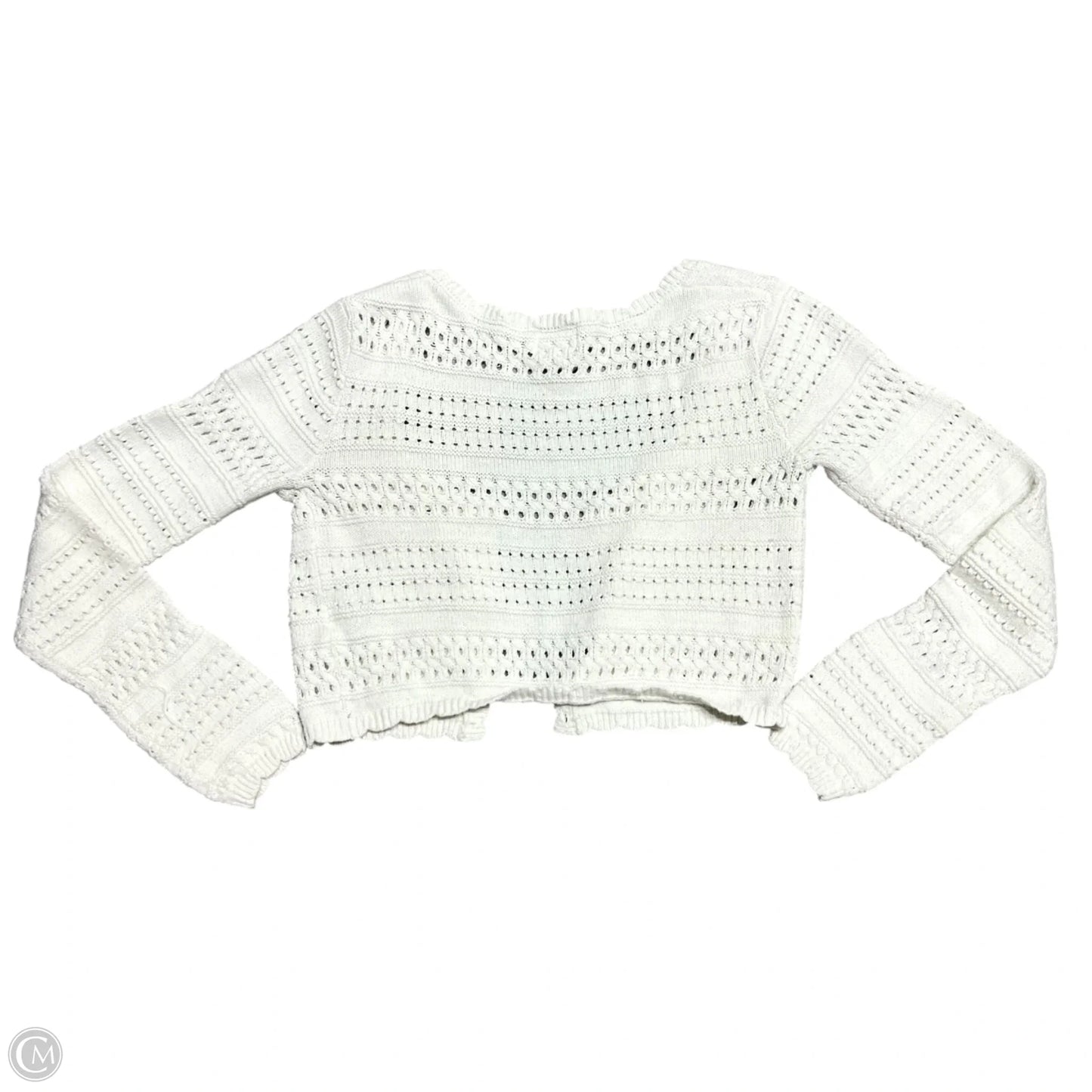 Sweater Cardigan By H&m In White, Size: S
