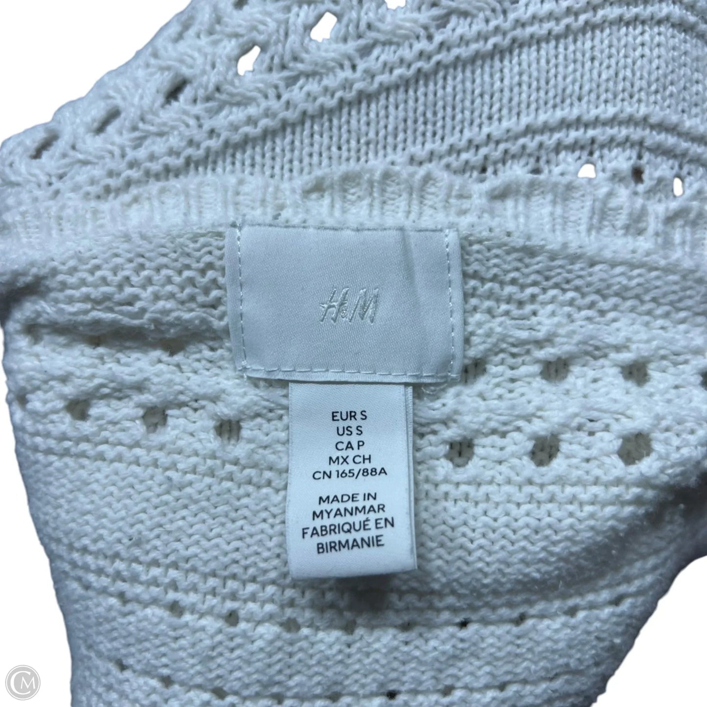 Sweater Cardigan By H&m In White, Size: S