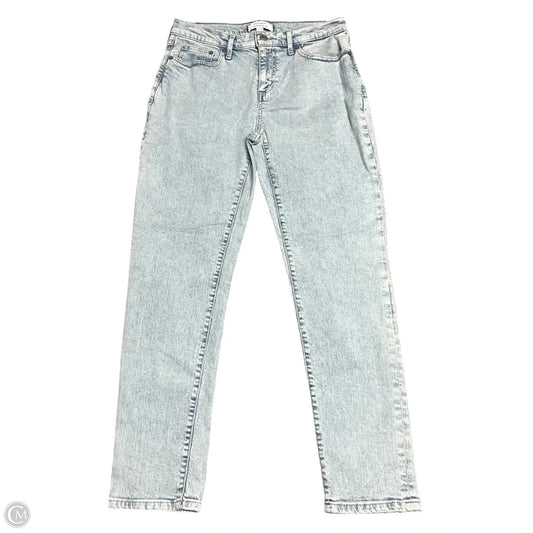 Jeans Straight By Banana Republic In Blue Denim, Size: 4