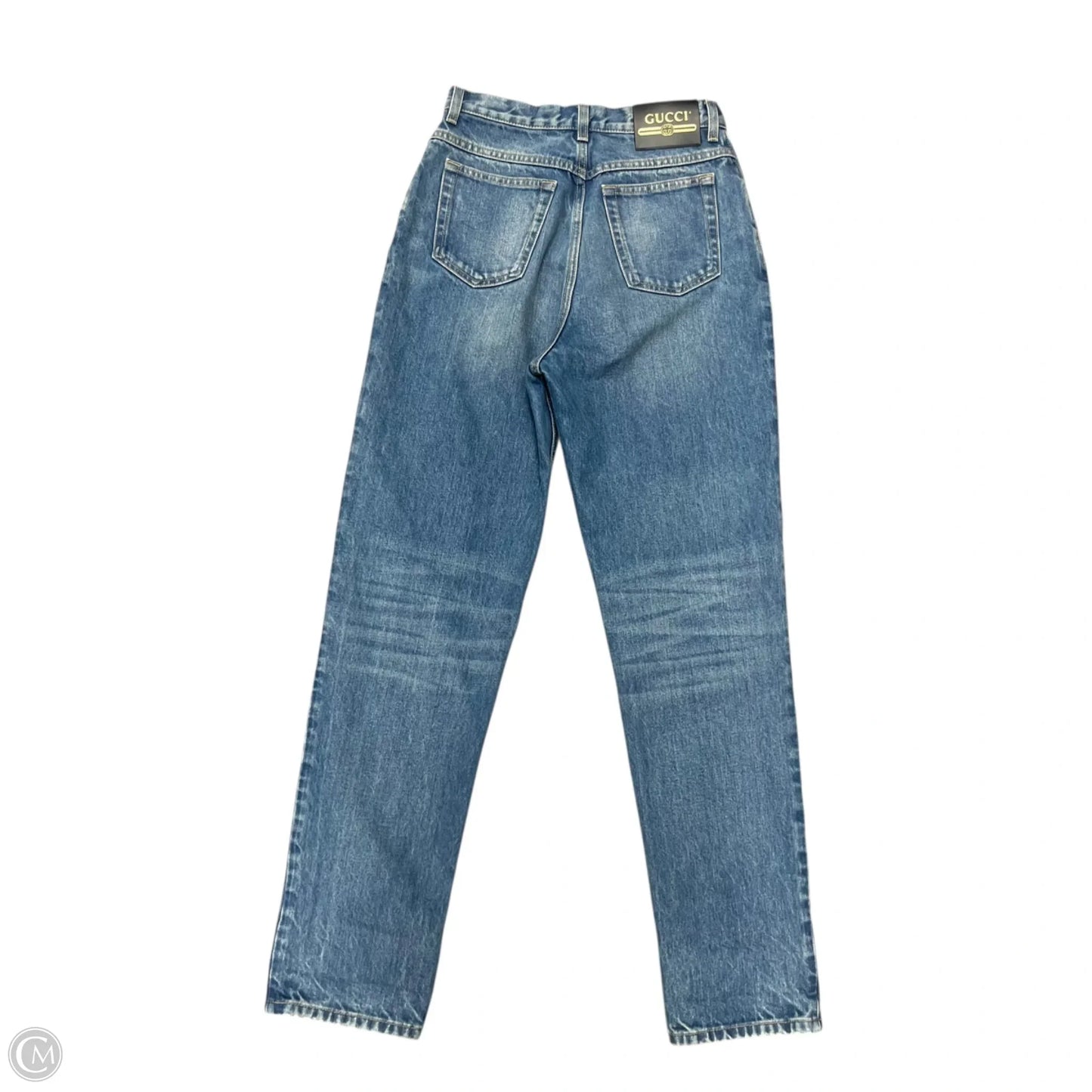 Jeans Luxury Designer By Gucci In Blue Denim, Size: 2