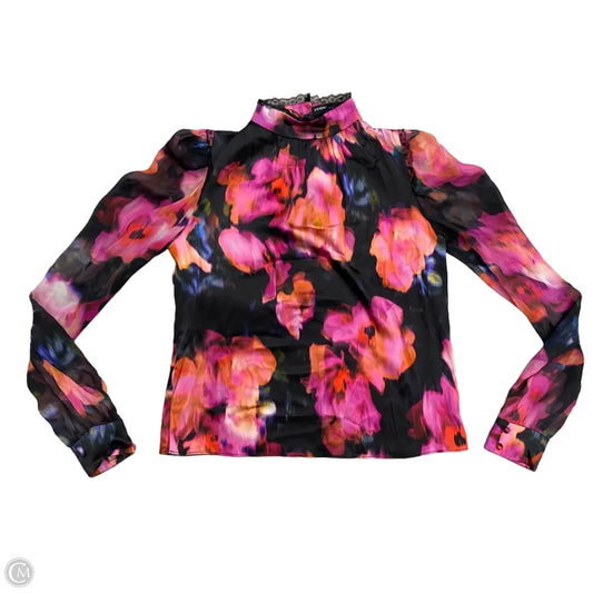 Top Long Sleeve By Generation Love In Black & Pink, Size: Xs