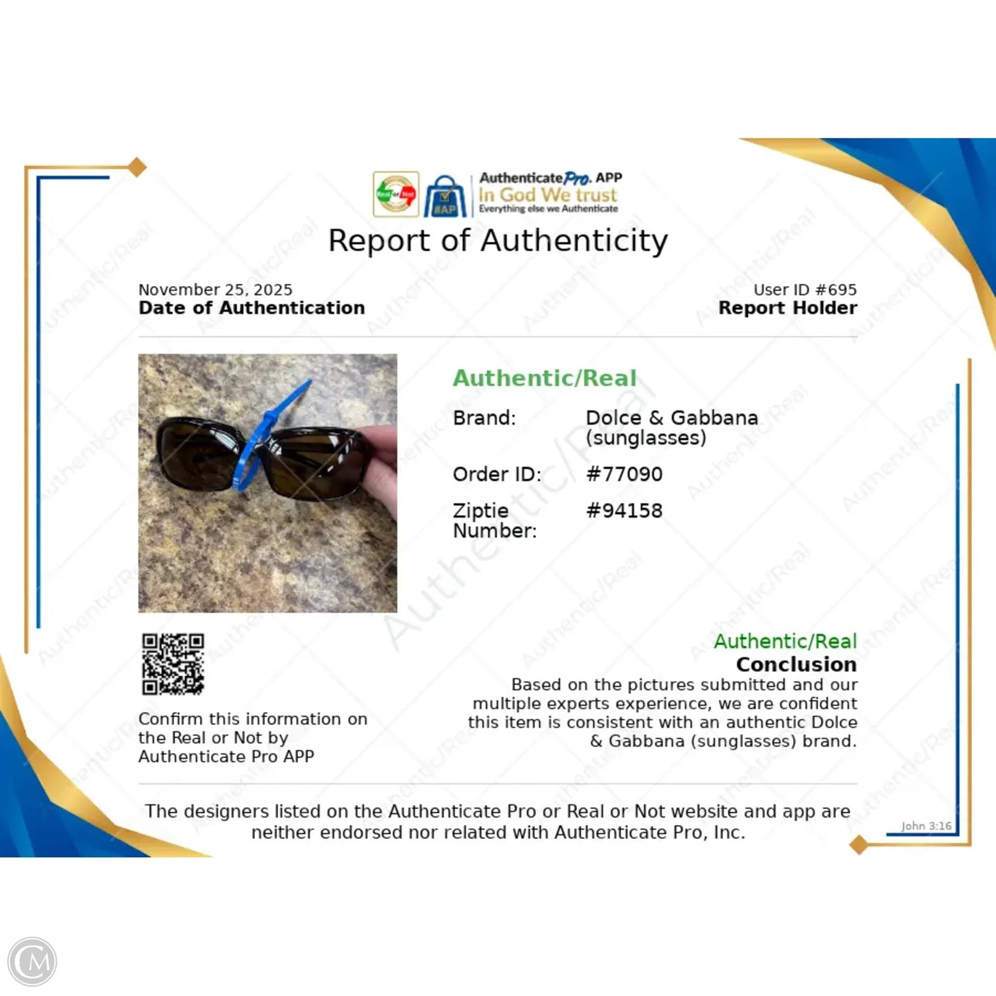 Sunglasses Luxury Designer By Dolce And Gabbana