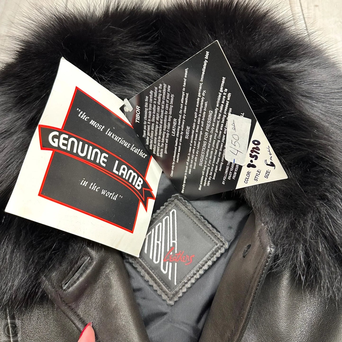 Coat Other By Tibor Leathers In Black, Size: S