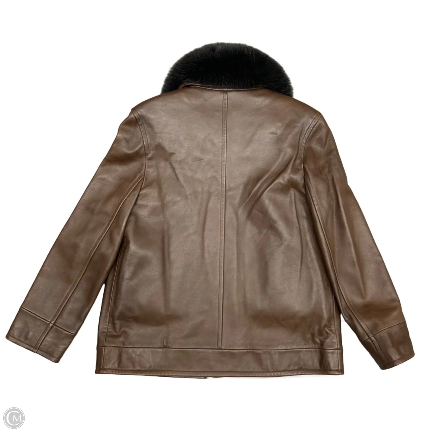 Coat Other By Tibor Leathers  In Brown, Size: L
