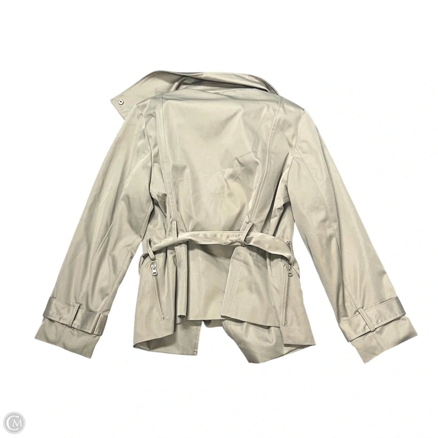 Coat Trench Coat By Eden Court In Tan, Size: Xl