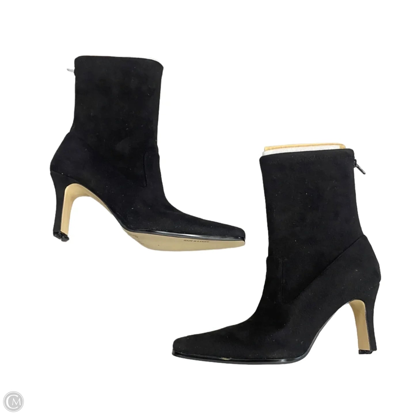 Boots Ankle Heels By Sam And Libby In Black, Size: 8.5