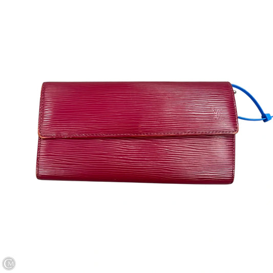 Wallet Luxury Designer By Louis Vuitton, Size: Medium