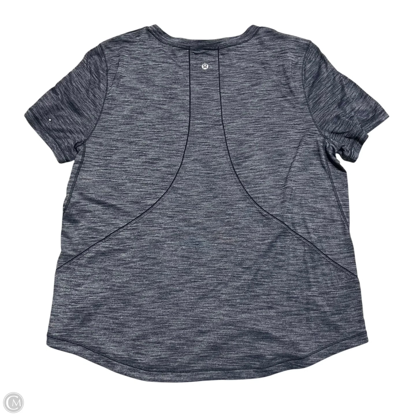 Athletic Top Short Sleeve By Lululemon In Blue, Size: L