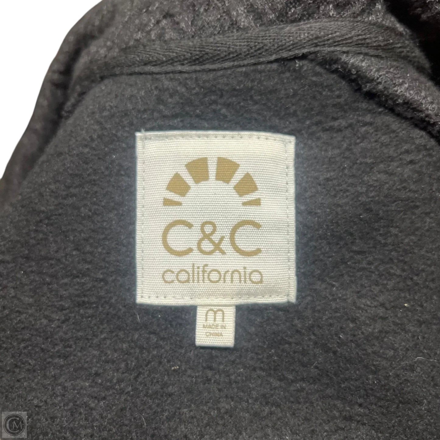 Sweatshirt Collar By C And C In Black, Size: M