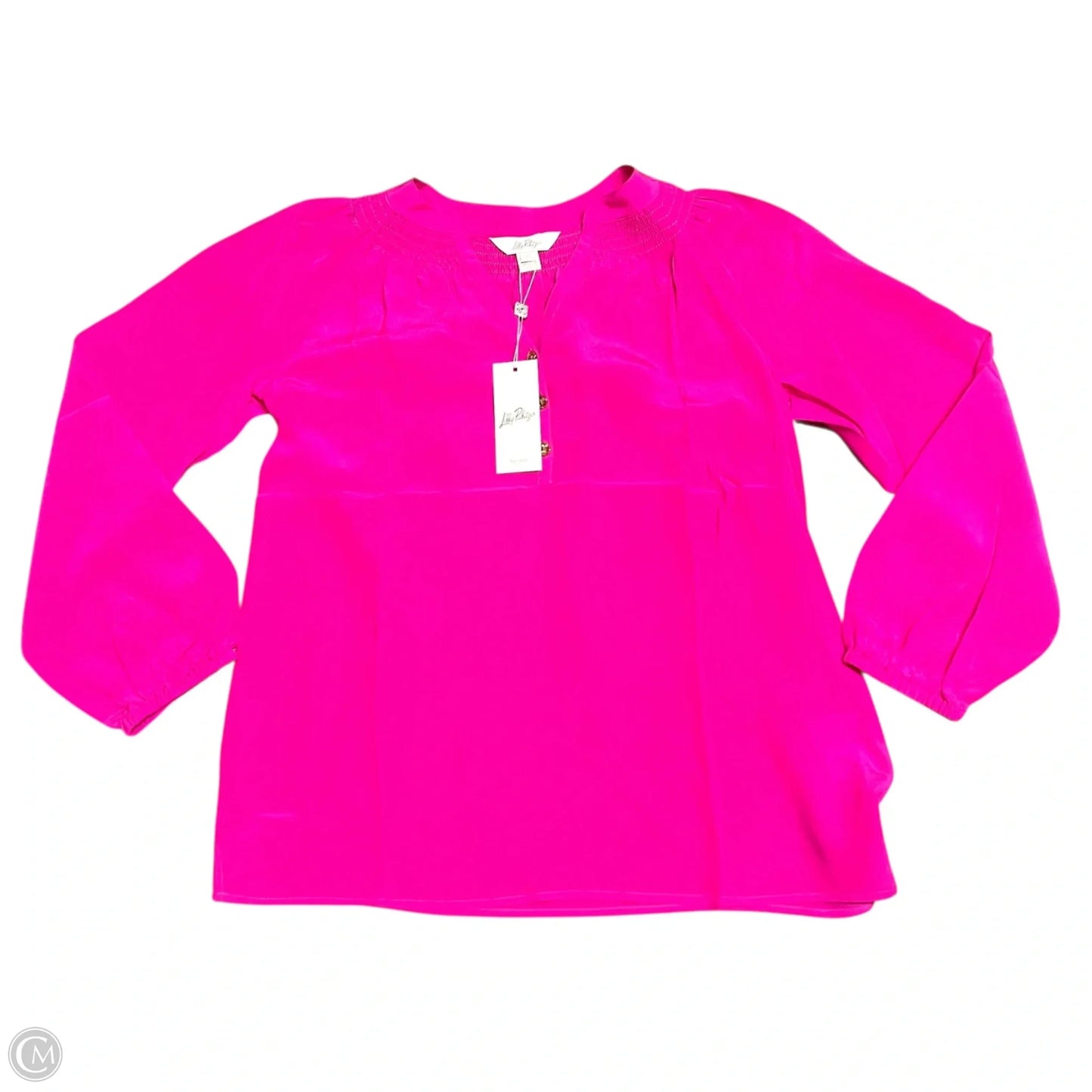 Top Long Sleeve Designer By Lilly Pulitzer In Pink, Size: S