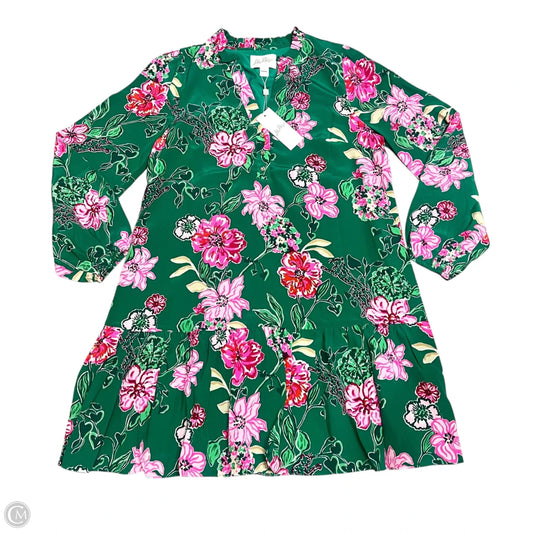 Dress Designer By Lilly Pulitzer In Green & Pink, Size: M