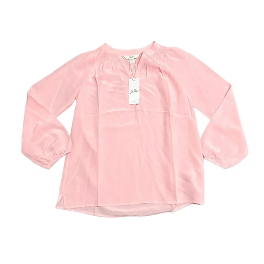 Top Long Sleeve Designer By Lilly Pulitzer In Peach, Size: Xs