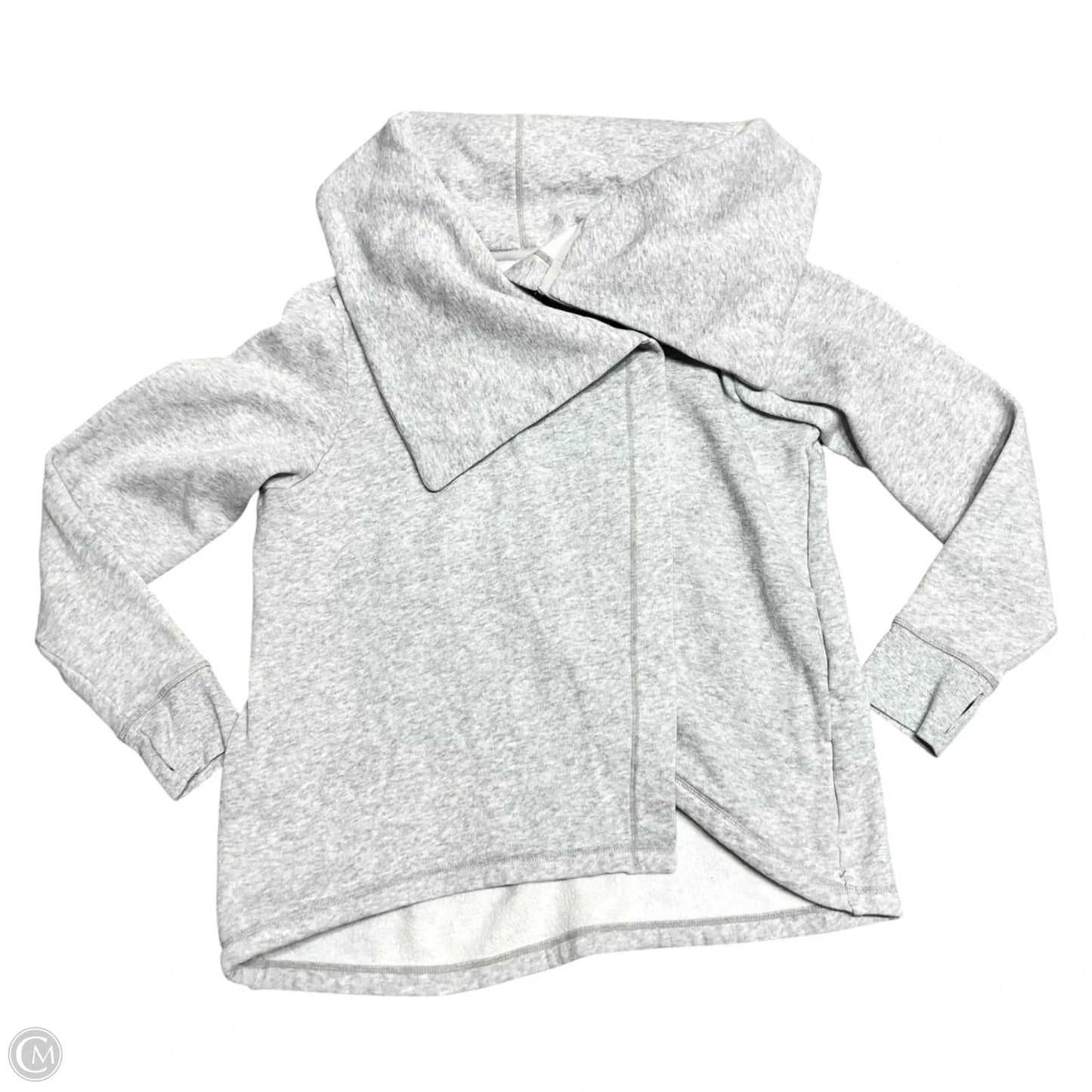 Sweater Cardigan By Zella In Grey, Size: L