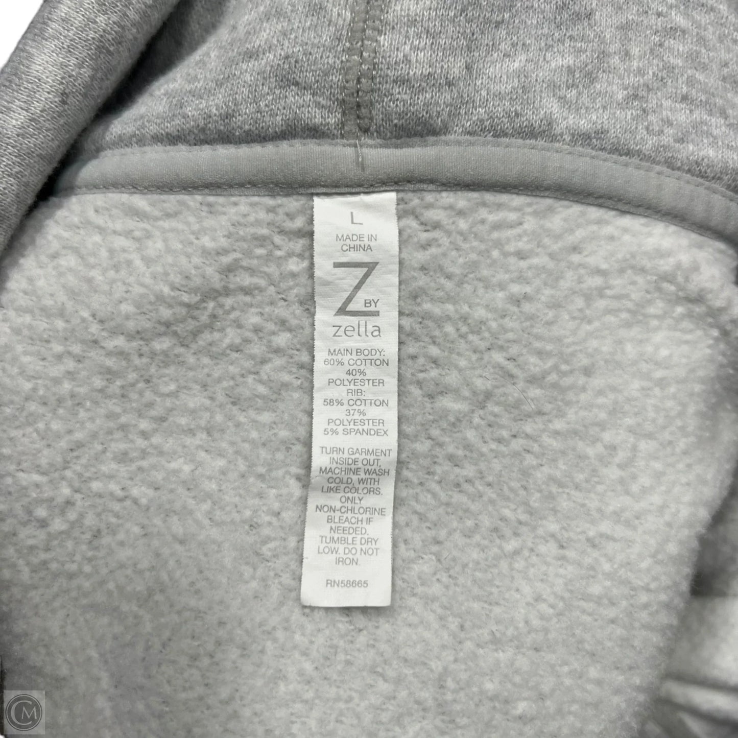 Sweater Cardigan By Zella In Grey, Size: L