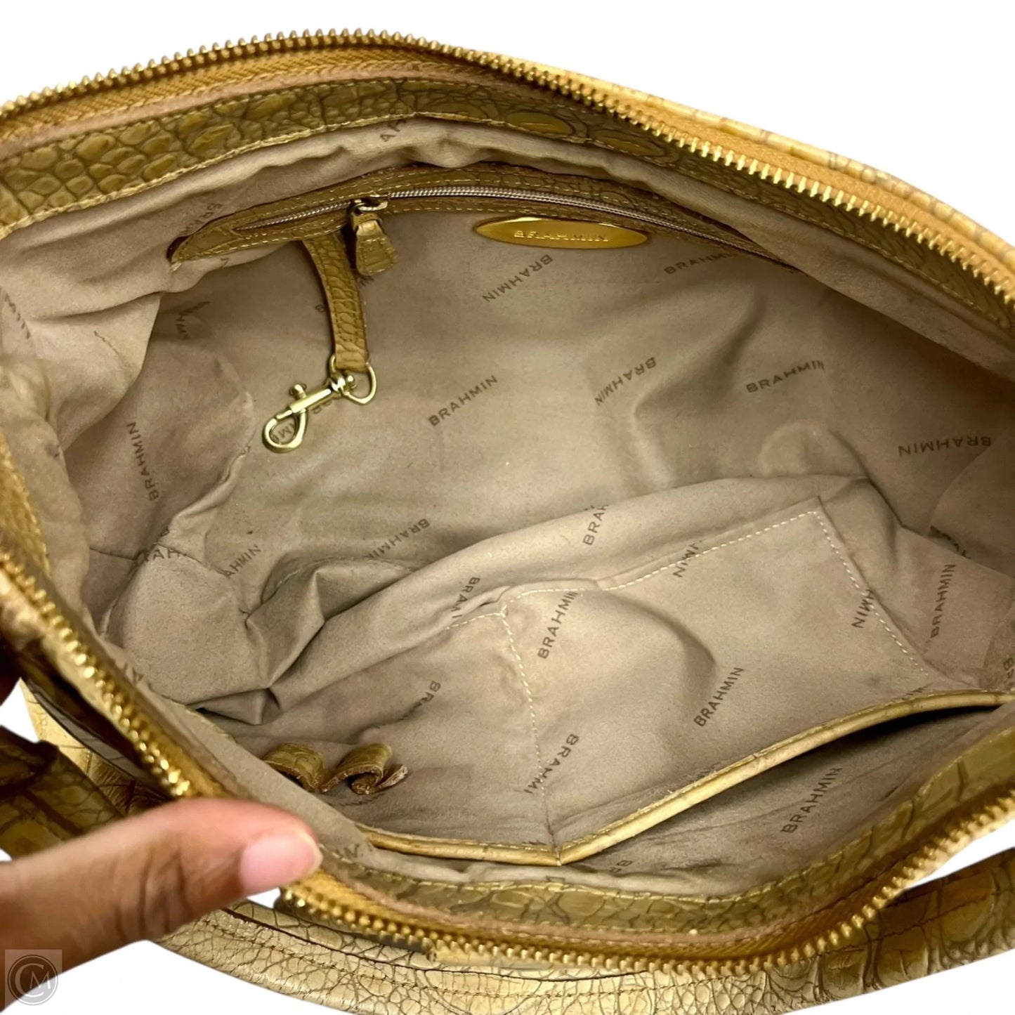 Handbag Designer By Brahmin, Size: Medium