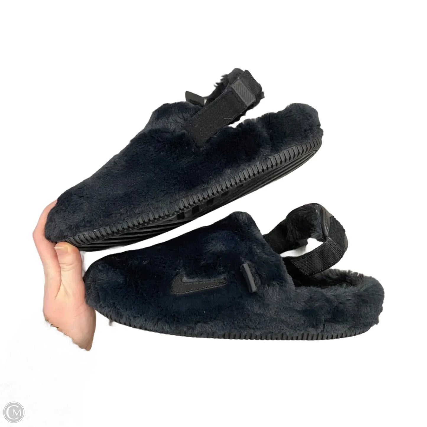 Slippers By Nike In Black, Size: 10