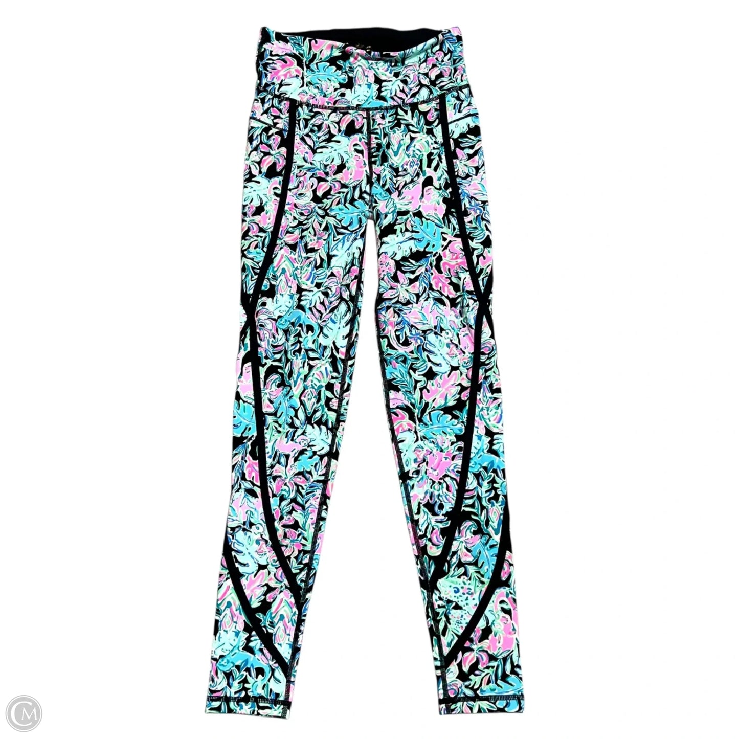 Pants Designer By Lilly Pulitzer In Black & Blue, Size: 0