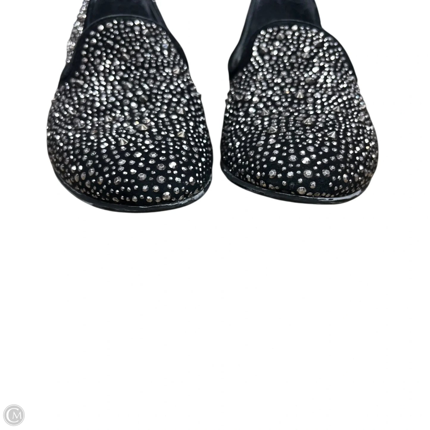 Shoes Designer By Stuart Weitzman In Black & Silver, Size: 10