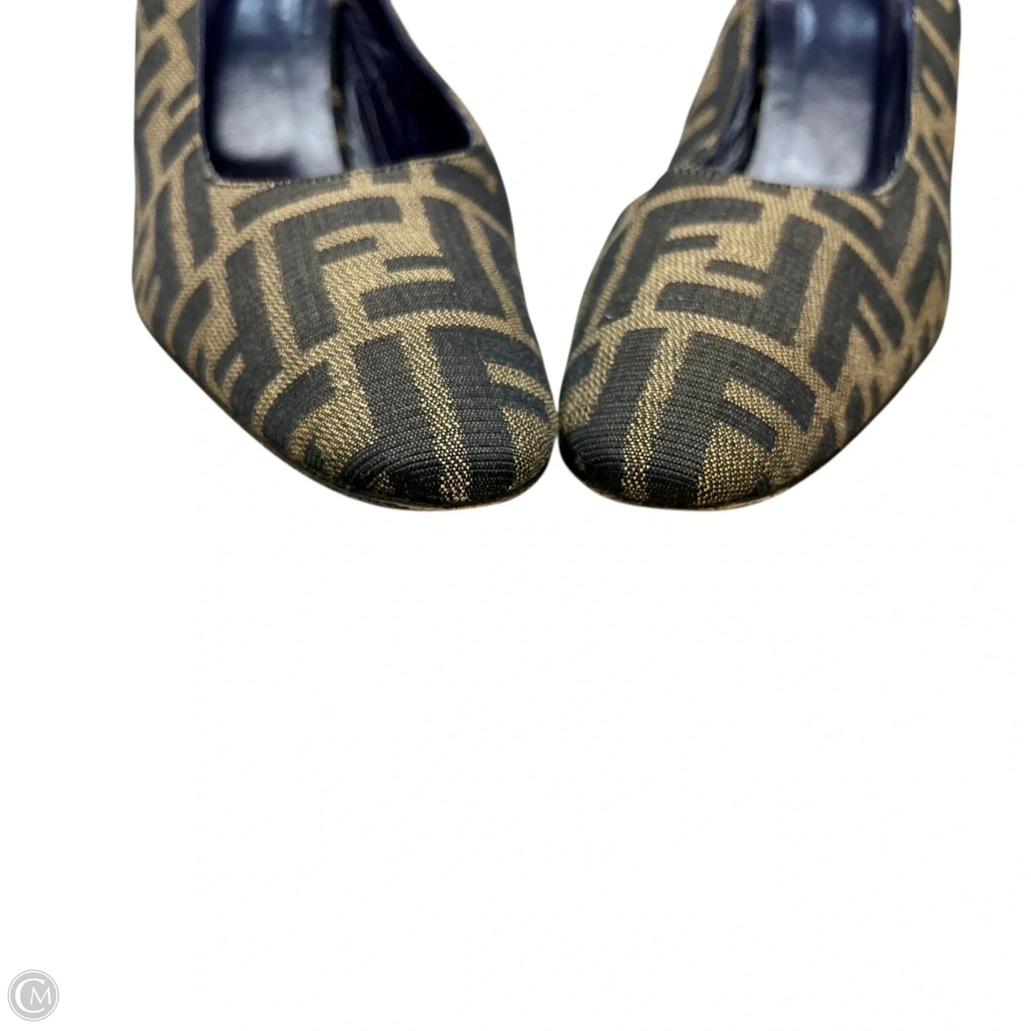 Shoes Luxury Designer By Fendi In Black & Brown, Size: 10