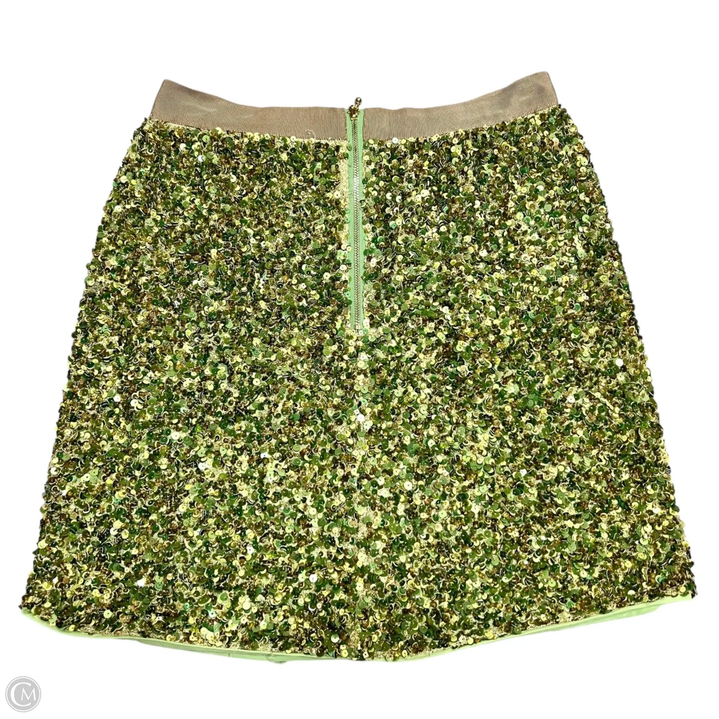 Skirt Designer By Kate Spade In Gold & Green, Size: 6
