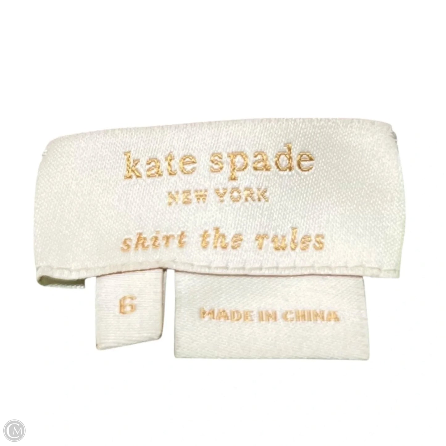 Skirt Designer By Kate Spade In Gold & Green, Size: 6