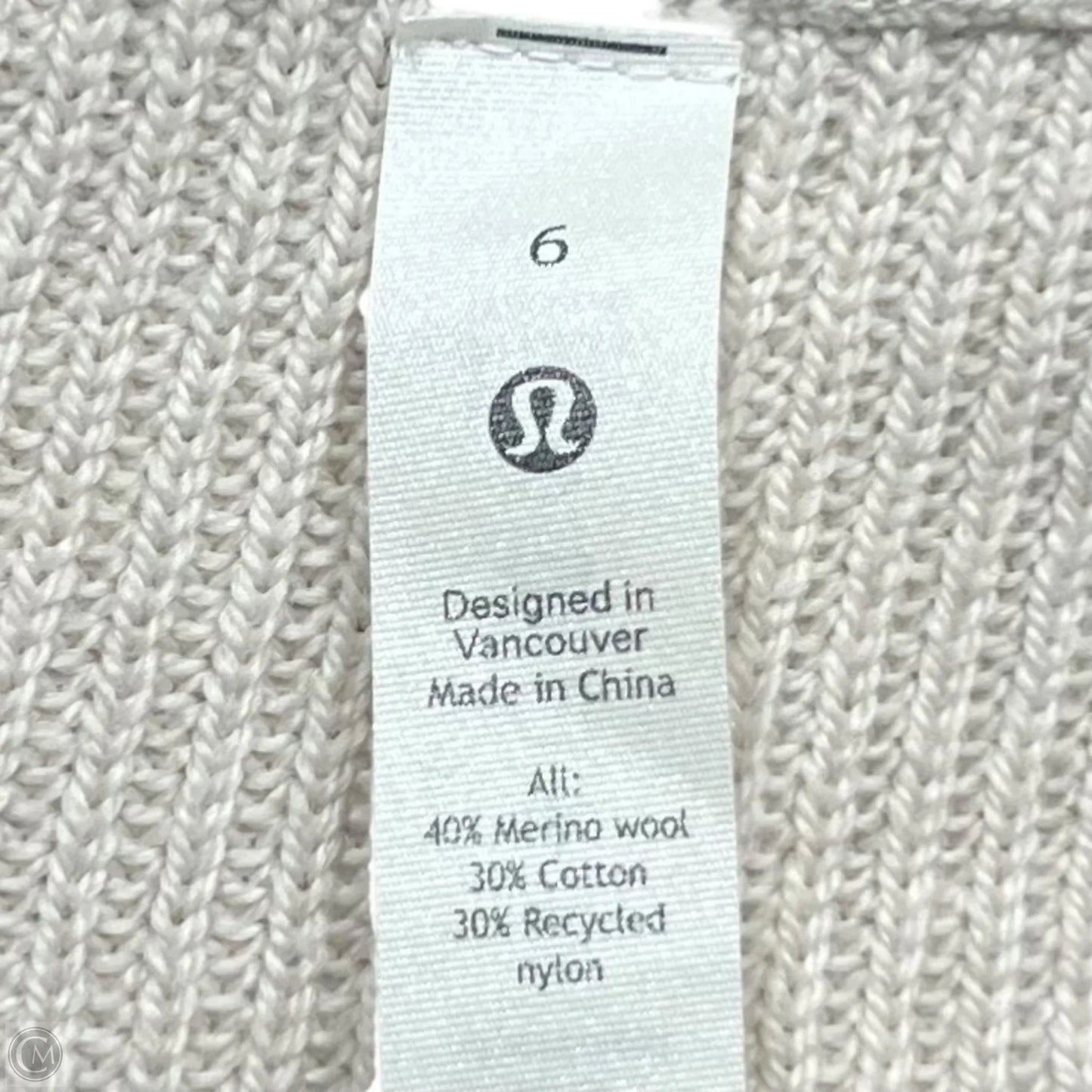 Sweater By Lululemon In Tan, Size: S