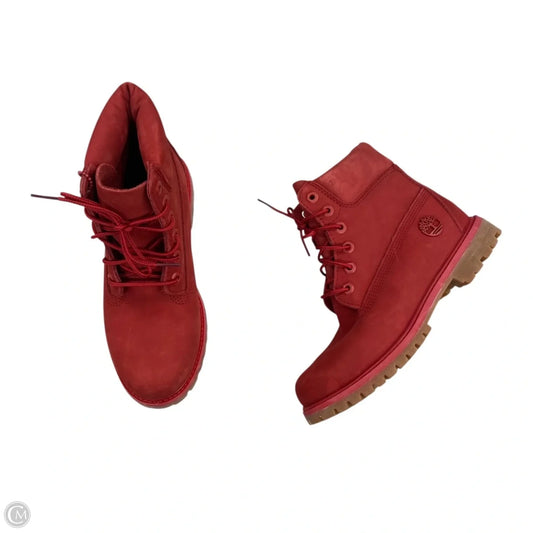 Boots Combat By Timberland In Red, Size: 6.5
