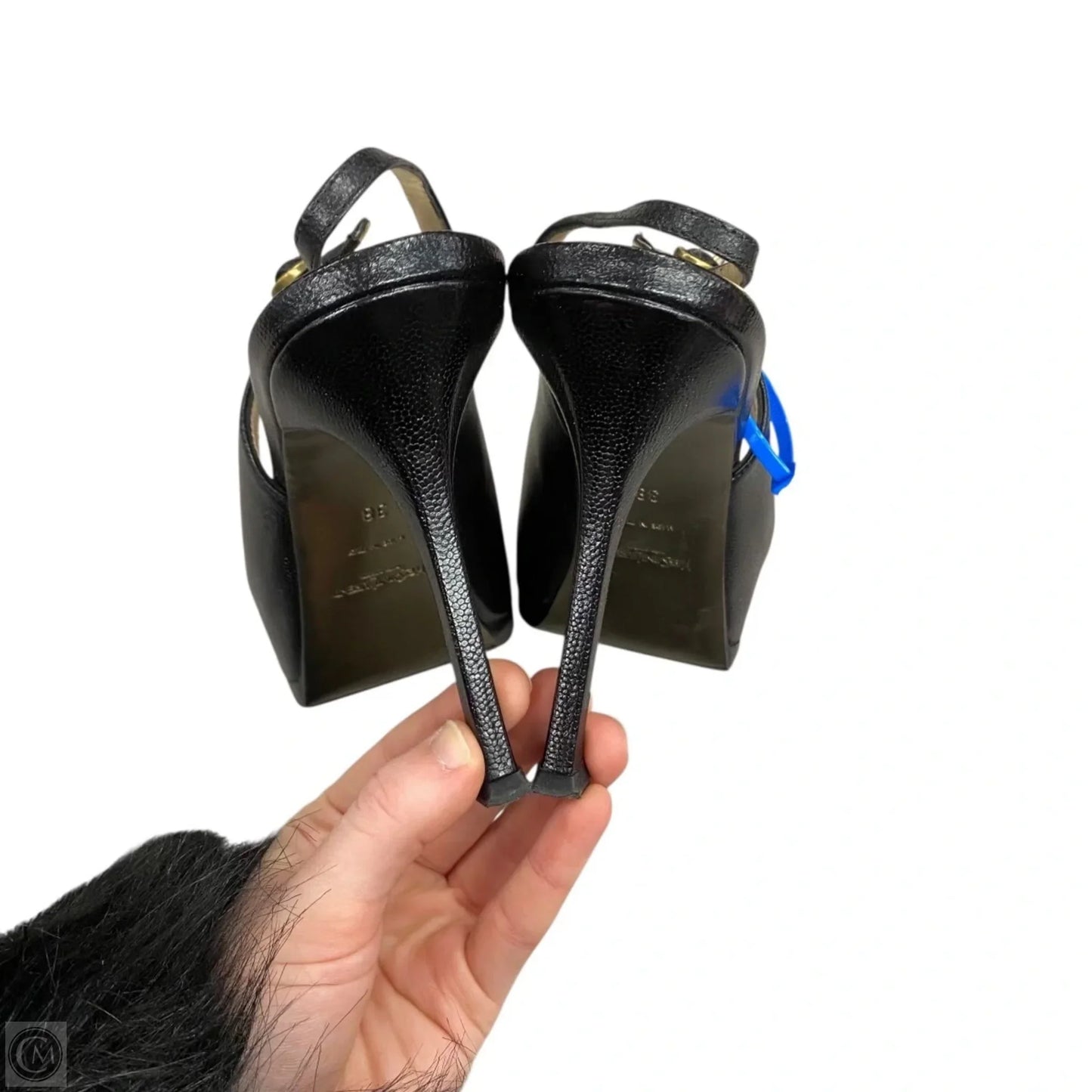 Shoes Luxury Designer By Yves Saint Laurent In Black, Size: 7.5