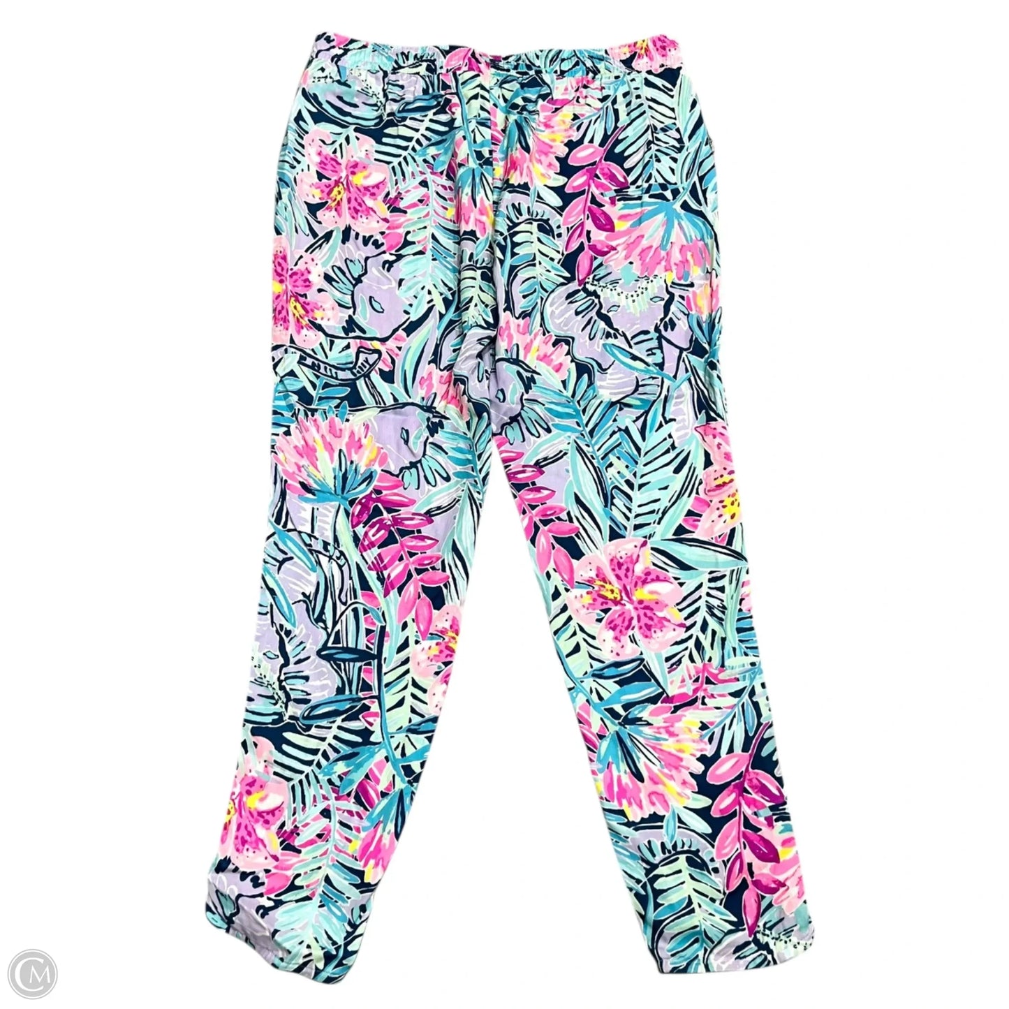 Pants Designer By Lilly Pulitzer In Blue & Pink, Size: 4
