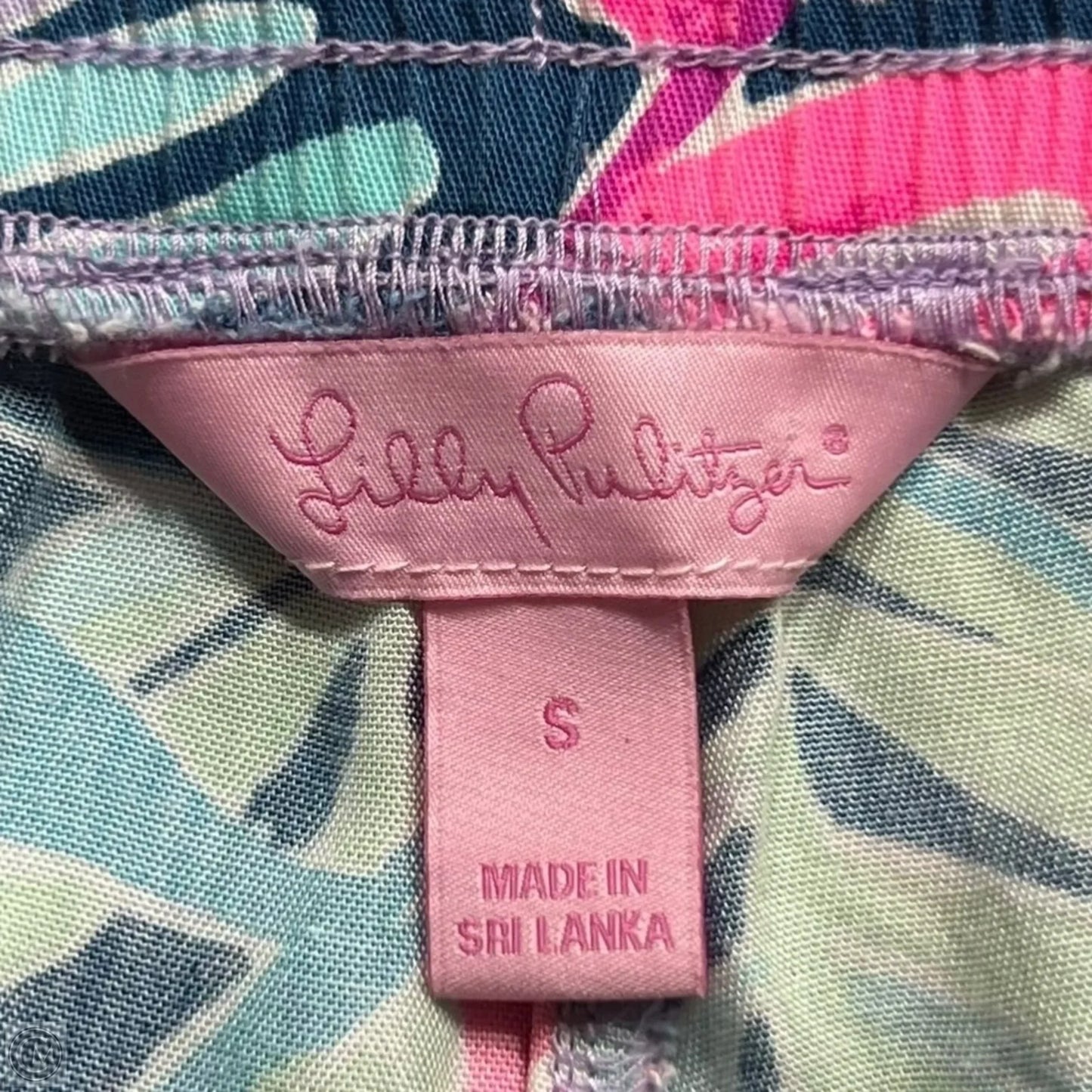 Pants Designer By Lilly Pulitzer In Blue & Pink, Size: 4