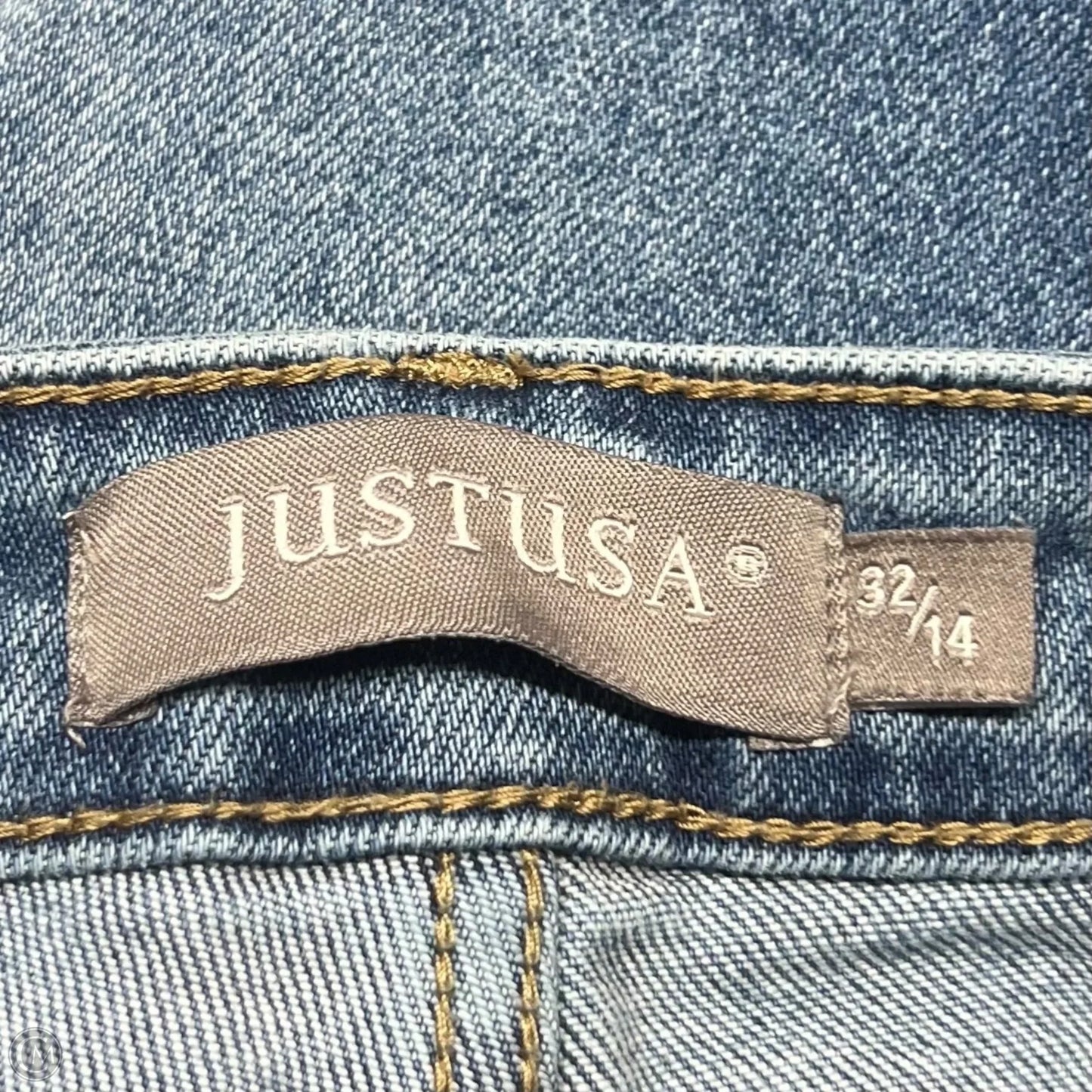 Jeans Straight By Just Usa In Blue Denim, Size: 14
