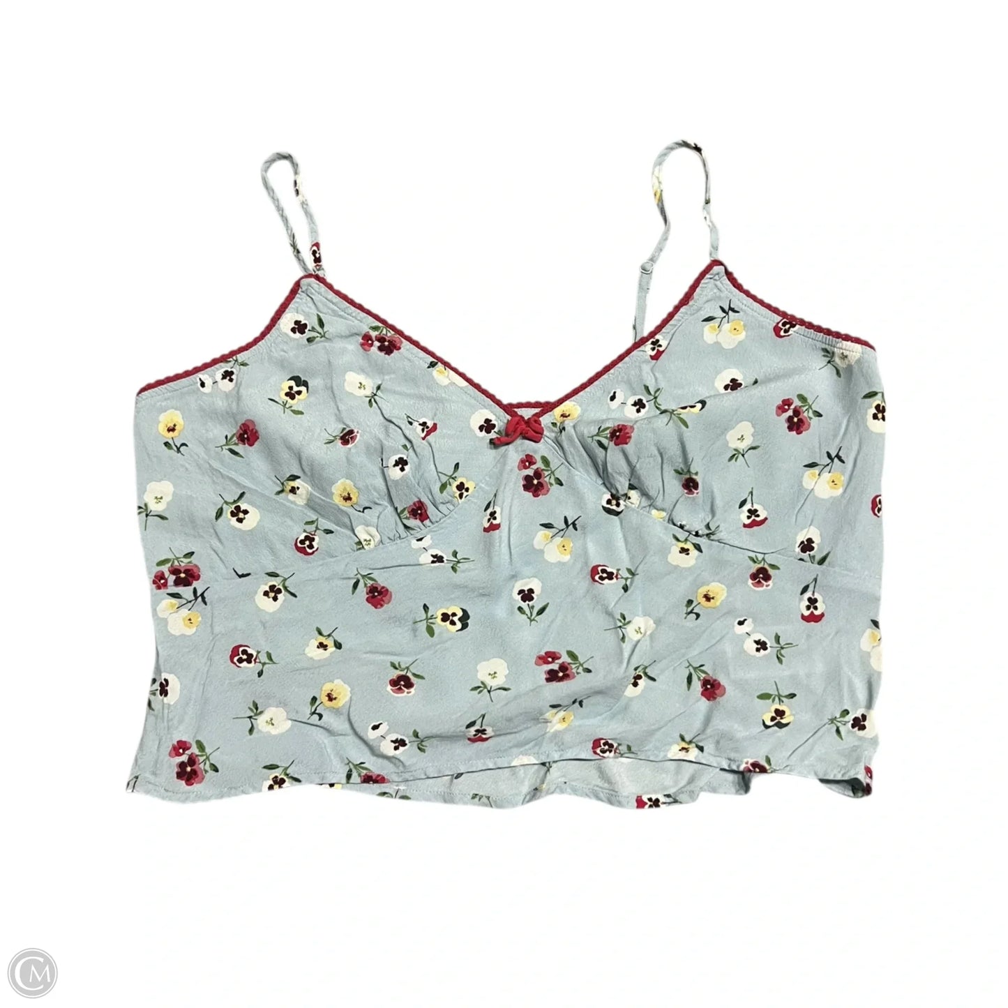 Top Sleeveless By Gap In Blue & Red, Size: L