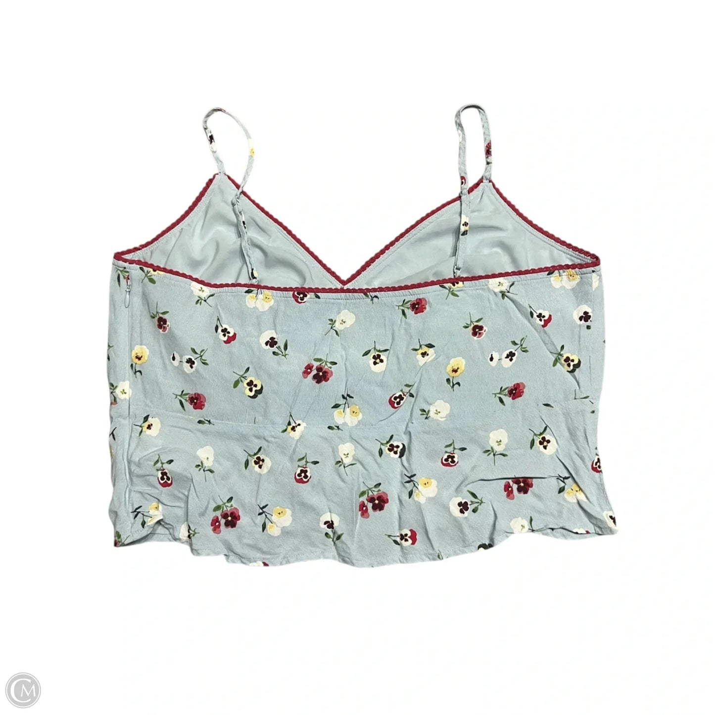 Top Sleeveless By Gap In Blue & Red, Size: L