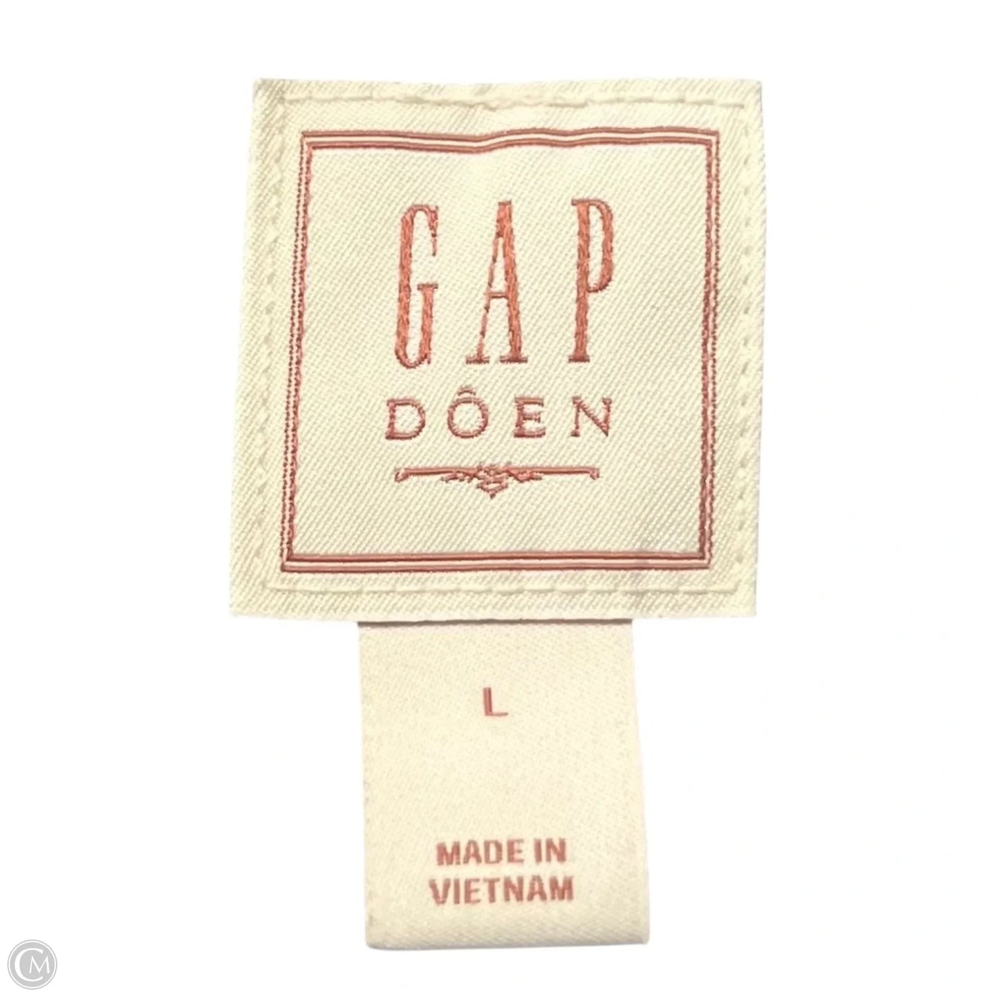 Top Sleeveless By Gap In Blue & Red, Size: L