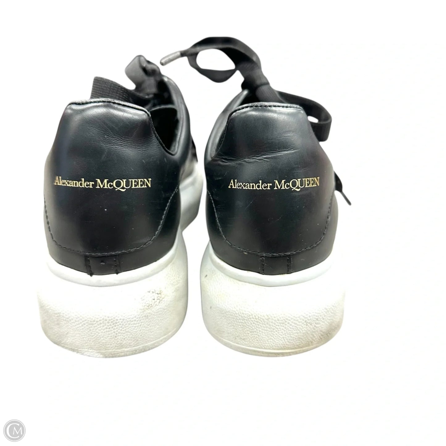 Shoes Luxury Designer By Alexander Mcqueen In Black & White, Size: 7.5