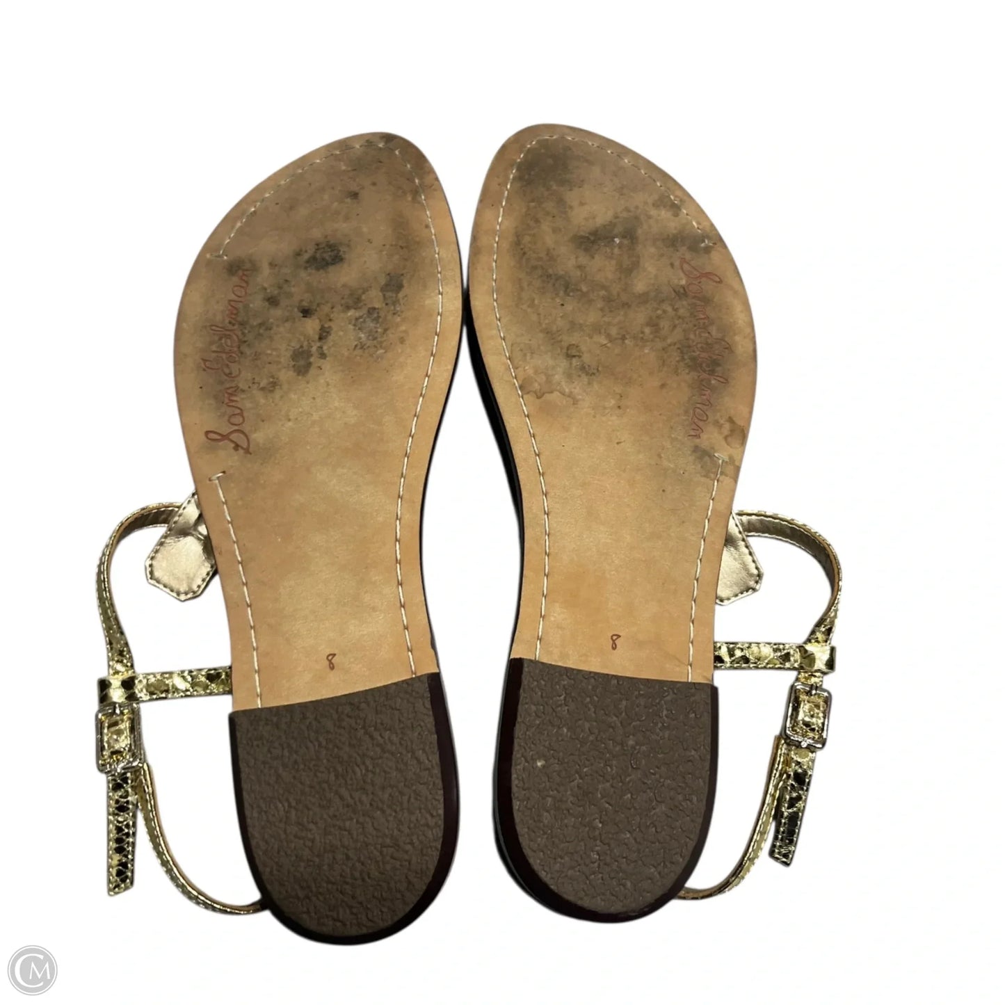 Sandals Flats By Sam Edelman In Gold, Size: 8