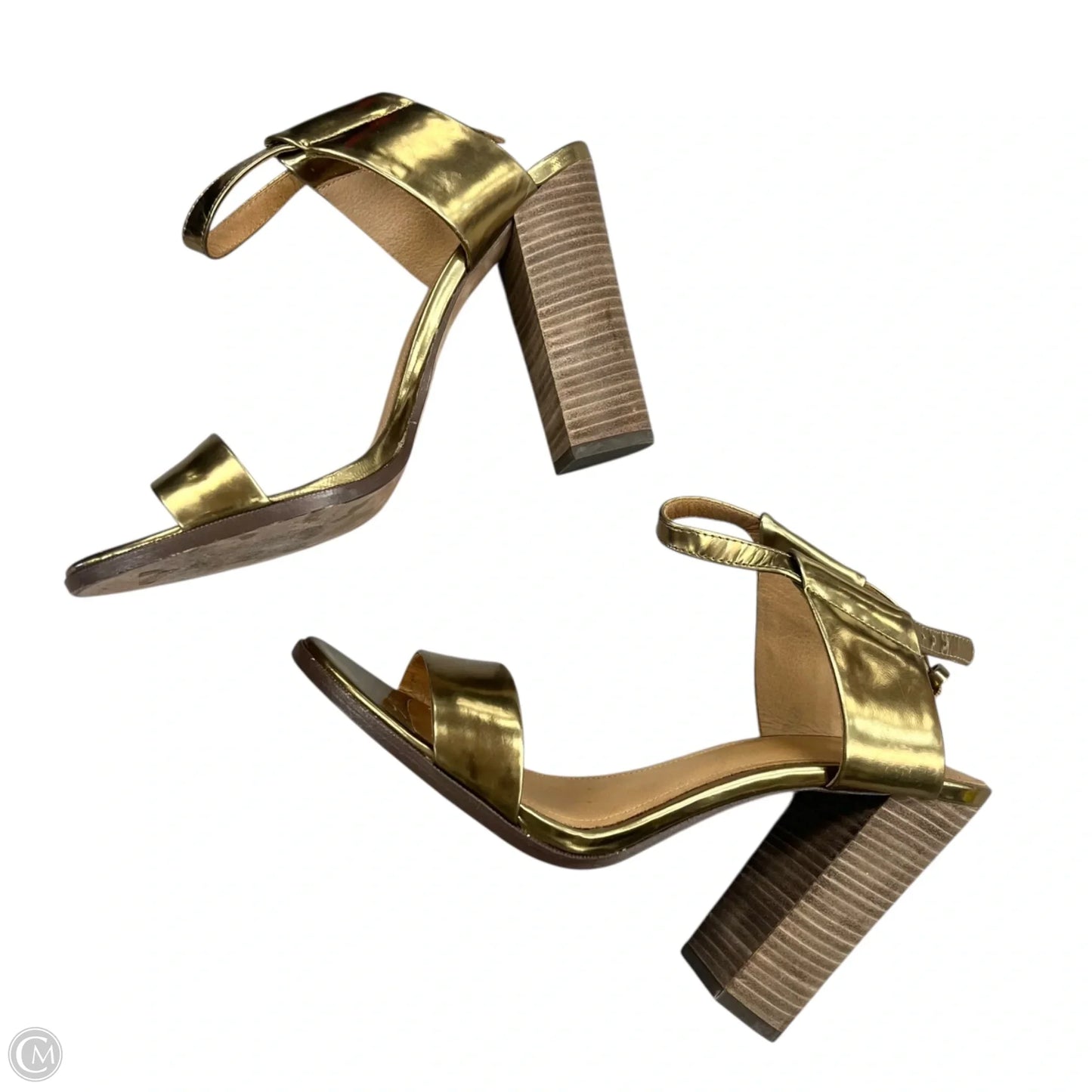Sandals Designer By Coach In Gold, Size: 10