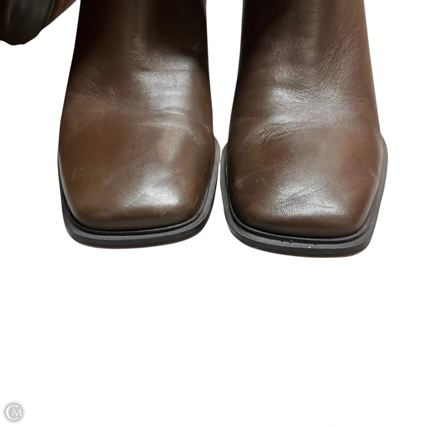 Boots Knee Heels By Franco Sarto In Brown, Size: 8